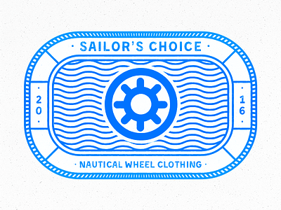Nautical Wheel Clothing White Background blue clothing illustrator mono monoline photoshop sea ship texture typography vector wheel