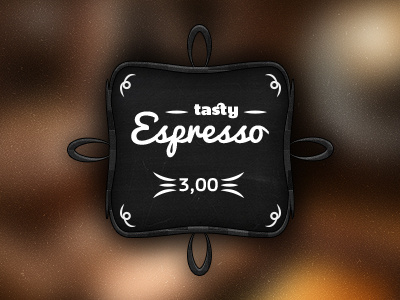Tasty Espresso border chalk board coffee espresso frame tasty