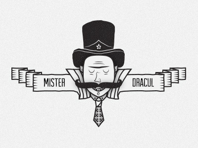 Mister Dracul dracula line mark moustache thick vampire