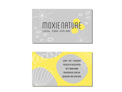 Moxie Nature Business Card & Branding branding business card graphic design illustration logo