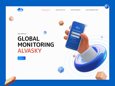 Alvasky JSC - App Global Monitoring service technology ui ui design uidesign web