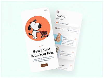 Lovely Pet: Pet Store App appdesign ui ui design uidesign