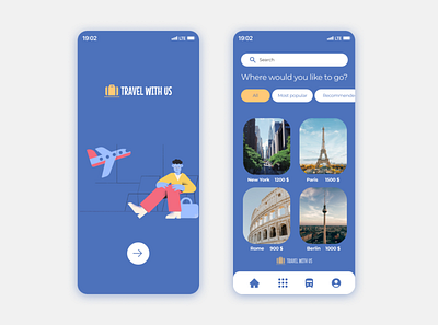 Travel app design / UI design travel app app design graphic design travel app ui ui design