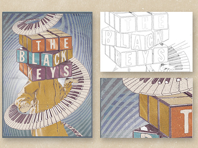 The Black Keys - Illustrated poster