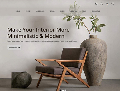 Website design for Furniture store ecommerce furniture logo