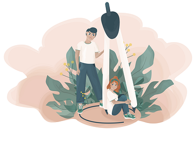 Toxic relationship concept illustration series 2d adobe illustrator app character concept game illustration mentalhealth