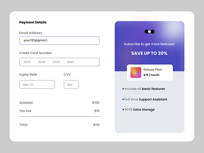Credit Card Payment Page android app design app app design branding cc creditcard dailyui design desktop graphic design page ui ux