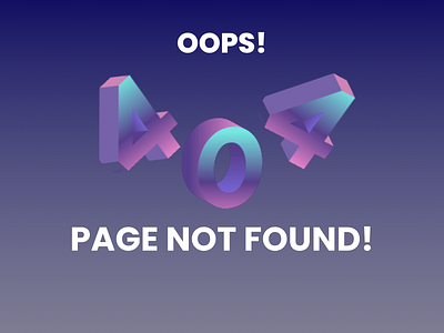 404 Error Page 404 android app design app app design dailyui design desktop error page graphic design ui ux