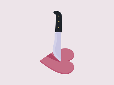 Does all love end like this? download flat heartbreak icon illustration knive love