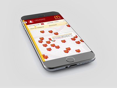 McDonalds App android app geolocation interface mobile payment