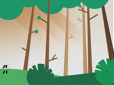 forest 2021 2k21 adobe adobe illustrator design hill illustration minimal trees vector