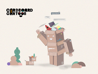 Cardboard Cartoon | Illustration