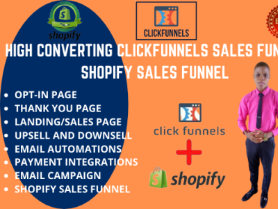 HIGH CONVERTING CLICKFUNNELS SALES FUNNEL SHOPIFY SALES FUNNEL