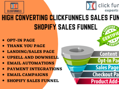 HIGH CONVERTING CLICKFUNNELS SALES FUNNEL SHOPIFY SALES FUNNEL