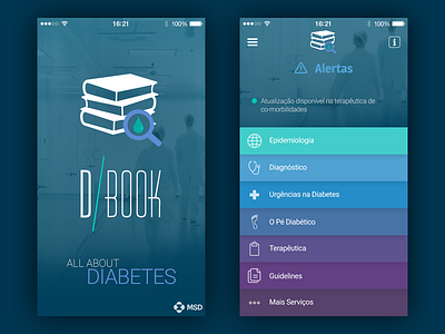 D-book app clinical practice diabetes medical mobile