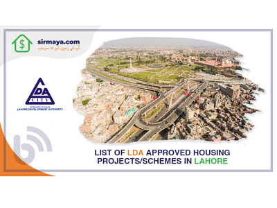 List of LDA approved residential projects in Lahore ibuying illegal lahore lda pakistan property real estate sirmaya