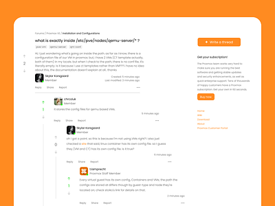 Proxmox Support Forum comment forum learning proxmox ui web web design