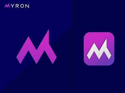 Modern & simple M letter  Logo mark