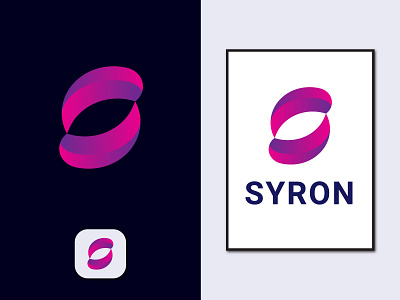 Syron Logo Design animation app icon brand identity branding business logo corporate logo creative gradient logo graphic design illustration logo design logo folio logo inspiration logo maker logo type mark minimalist logo modern logo professional ui