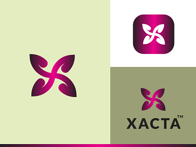 Letter x logo design