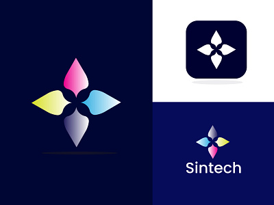 Sintech Logo Design 3d animation app icon branding design graphic design illustration logo logo design logo maker minimalist logo modern logo design motion graphics ui