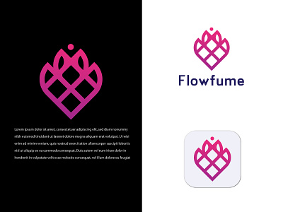 Flowfume Modern Logo Design 3d animation app icon branding creative design gradient logo graphic design illustration logo logo design logo maker minimalist logo modern logo design motion graphics professionall ui