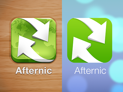 Afternic App Icon new for iOS 7 flat flat ish ios 7 ios7 that was easy