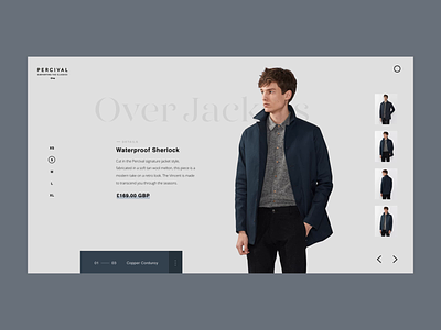Product Page Warp clean design fashion interface minimal serif simple typography ui ux web web design website