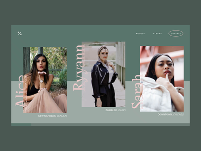 Fashion Photography Colour Slider clean fashion interface minimal serif typography ui web web design website