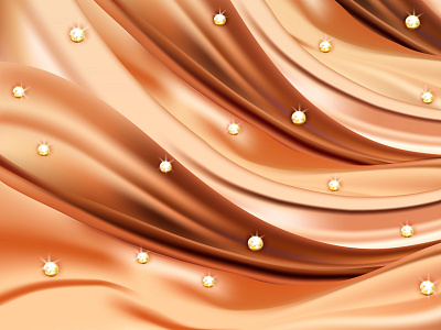 Abstract silk gold background  vector