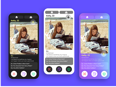UI for app that connects book readers adobe xd adobexd app app design book reader design figma ui design user interface xd design