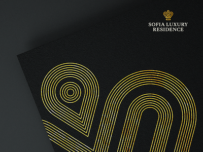 Sofia Luxury Residence black branding building dark gold lifestyle logo luxury premium yellow