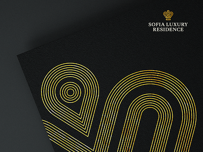 Sofia Luxury Residence black branding building dark gold lifestyle logo luxury premium yellow