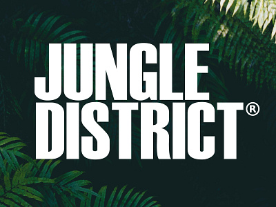 Jungle District Logo Design branding clothing design graphic design icon logo minimal typography vector