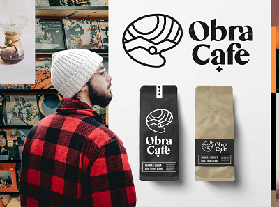Obra Cafe Stylescape branding design graphic design icon logo minimal stylescape typography vector