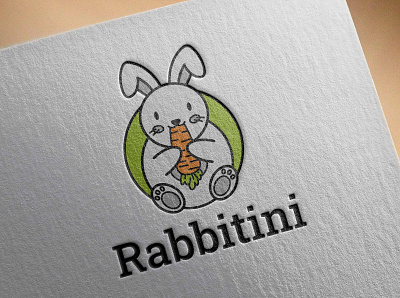 Rabbitini Logo Design branding design graphic design icon logo minimal typography vector