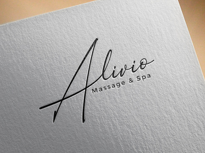Alivio Massage & Spa Script Logo