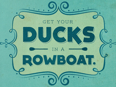 Mixed Metaphors - Ducks birds ducks illustration texture typography