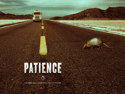 Patience - Character Traits icon photo comps typography