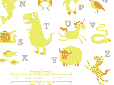 Animal Alphabet alphabet animals baby illustration infant
