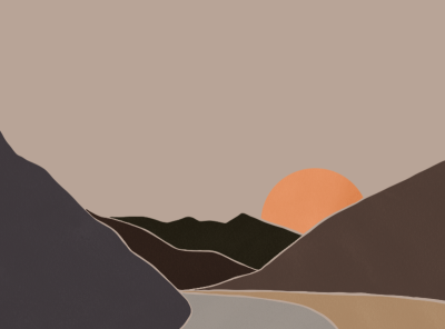 Kosovo landscape abstract landscape landscape design landscape illustration minimalism