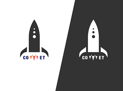 Day1 | Comet | Rocket Ship logo | #dailylogochallenge branding design flat icon logo minimal