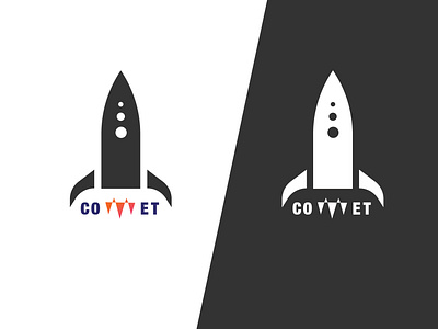 Day1 | Comet | Rocket Ship logo | #dailylogochallenge