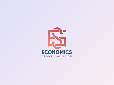 Economics Growth Solution Monogram branding design economics flat growth icon logo logo design minimal monogram solution vector