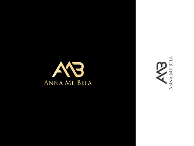 AMB Initial Luxury Logo branding design elegant flat golden logo identity illustrator initial jewellary lettermark logo logo design minimal minimalist logo monogram vector