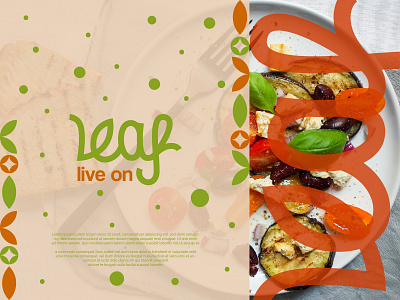 live on leaf | Vegan Food Logo Design Concept | branding food logo food supply logo logo logo design natural food logo vegan food logo vegan logo design
