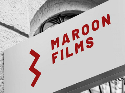 MAROON FILMS Branding Project branding films logo moodboard