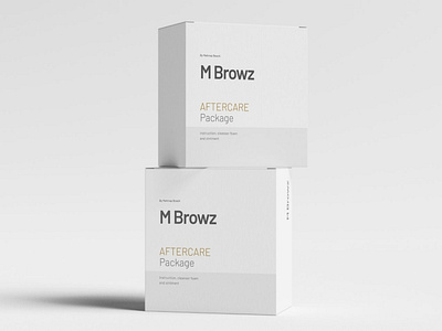 M BROWZ package packaging design