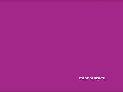 RIGHTEL MOBILE OPERATOR color palette identity branding