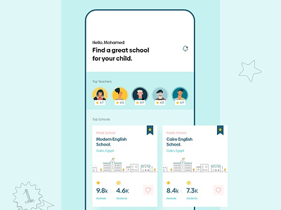 School Reviews - Ui Design